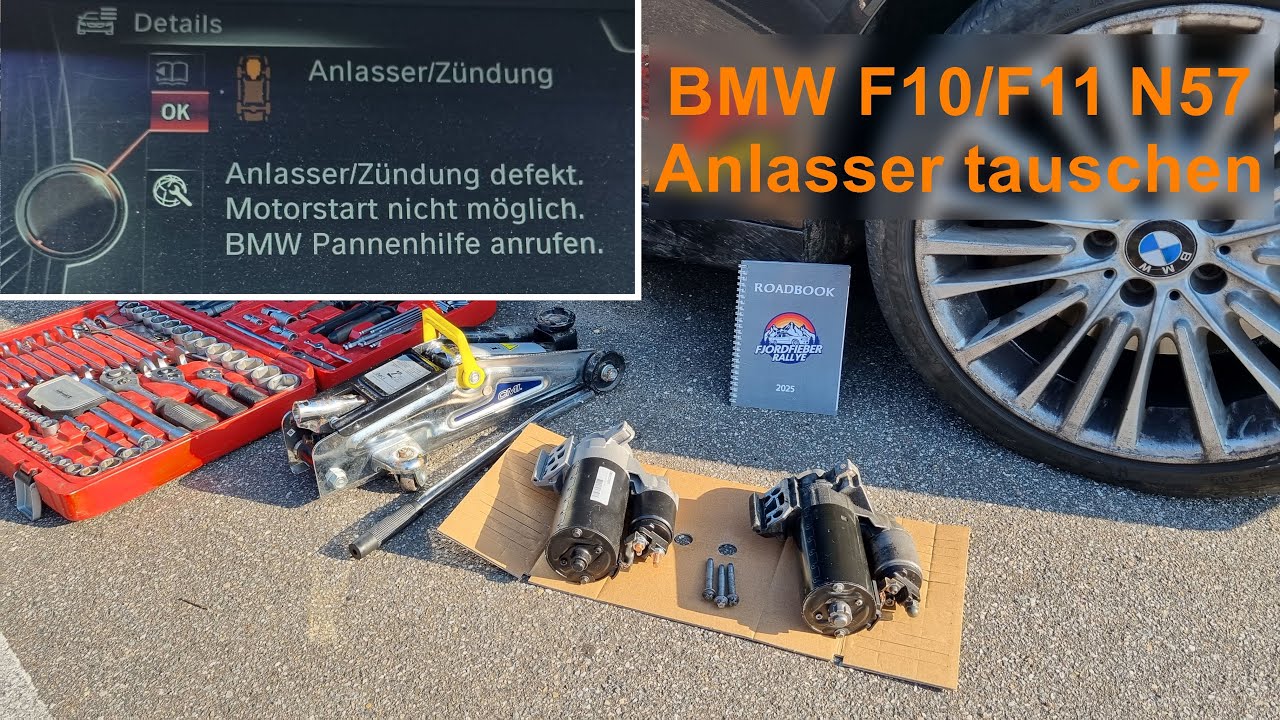 BMW F10 F11 N57 Anlasser/Zündung defekt / Anlasser tauschen