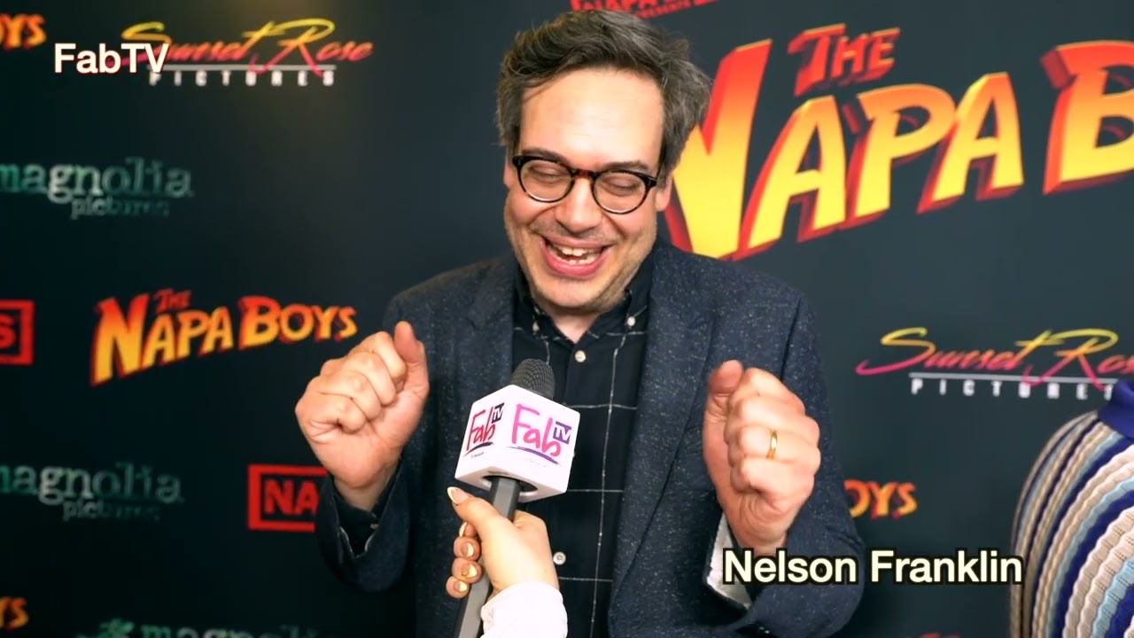 Nelson Franklin at the premiere of The NAPA Boys loves his comedic friends!!!