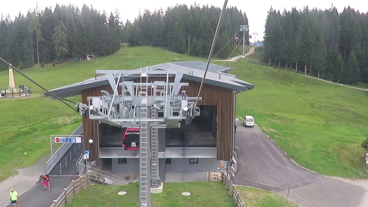 Ski Juwel / Auffach 8-MGD Schatzbergbahn Talfahrt