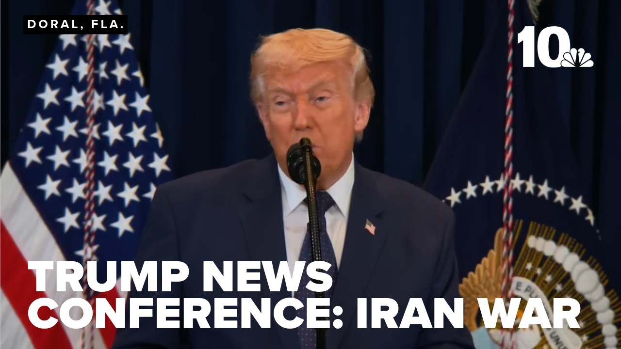 President Trump makes remarks about war in Iran
