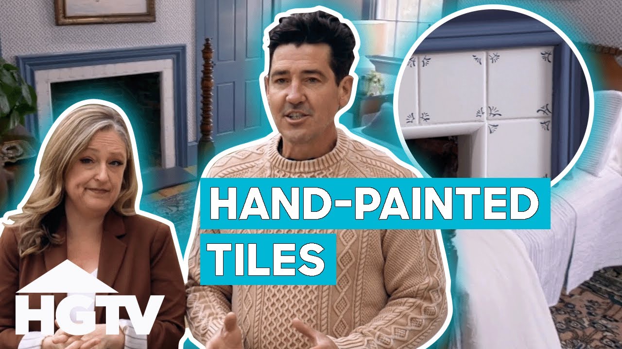 Jonathan And Kristina Upgrade A Fireplace With Custom Hand-Painted Tiles! | Farmhouse Fixer
