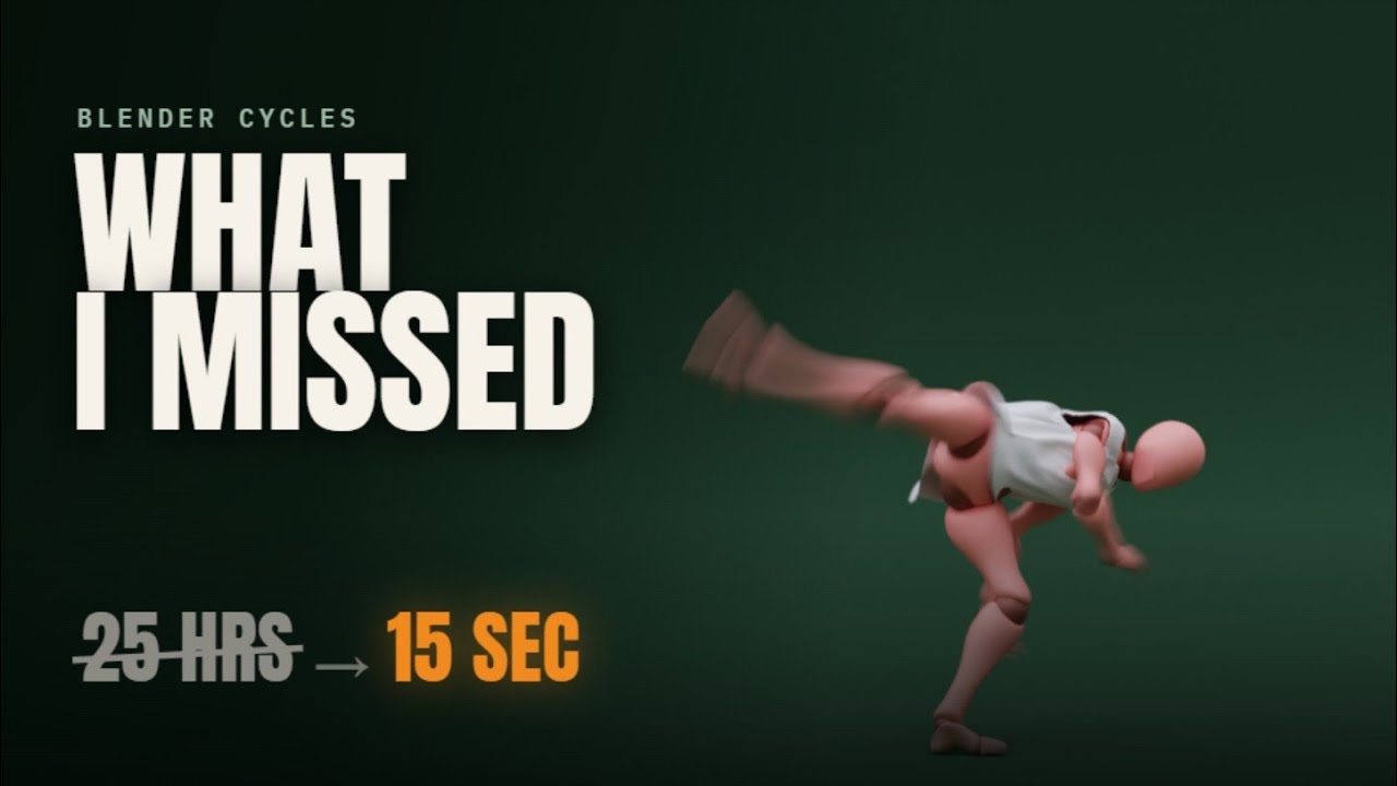 Blender Render Still Slow? 4 Fixes the First Video Missed