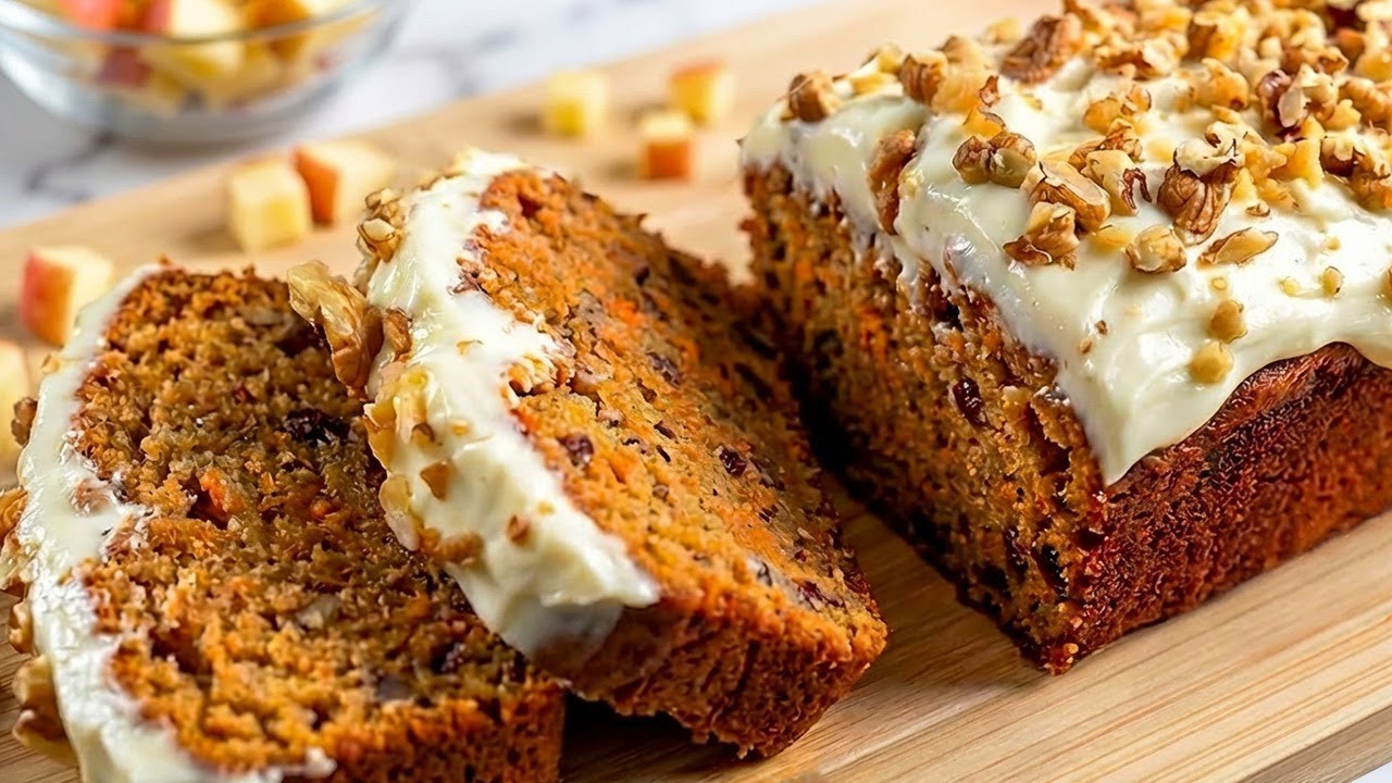 Nur Haferflocken und Karotten! Dieser Karottenkuchen ist so einfach zuzubereiten!