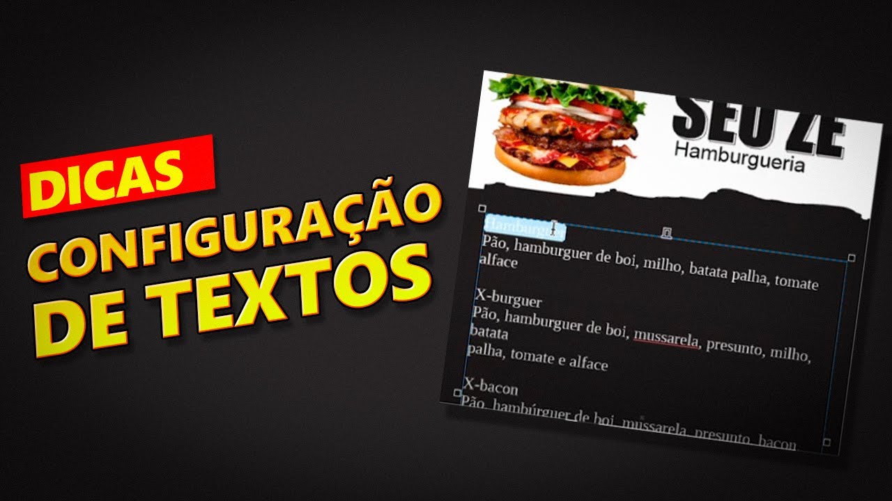 Dicas para cria&ccedil;&atilde;o de card&aacute;pios no coreldraw