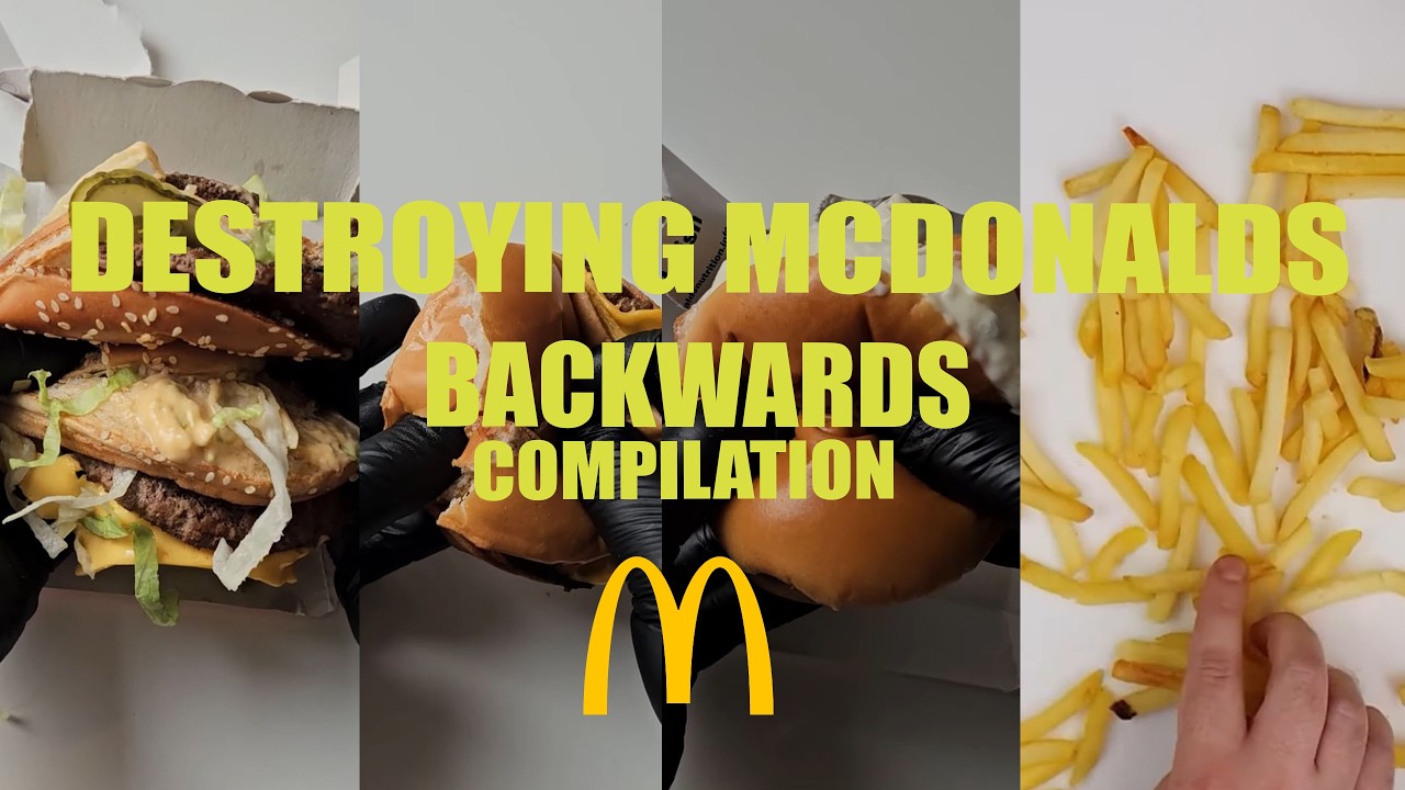 Oddly Satisfying Destruction: MCDONALDS [In Reverse] Compilation #1 ASMR (Relaxing)