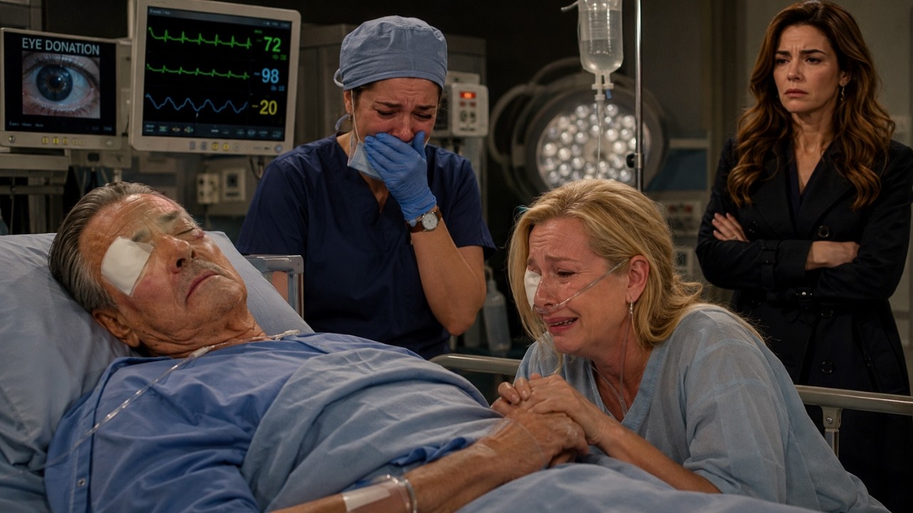 VICTOR DONATES HIS EYES TO NIKKI&mdash;HER TEARFUL REACTION LEAVES VICTORIA COMPLETELY SPEECHLESS!