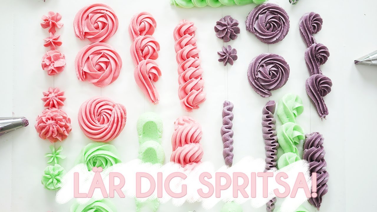 Lär dig att spritsa! Visar alla mina tyllar.