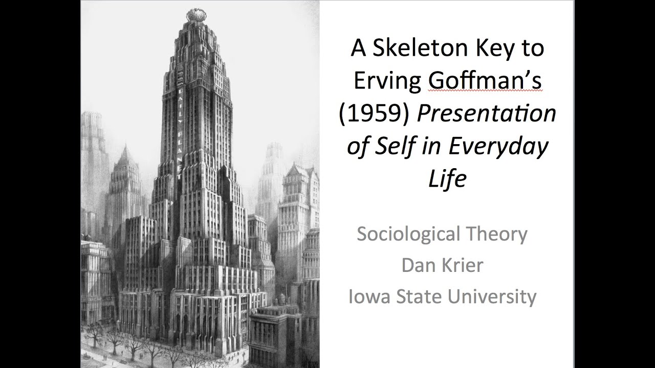 Sociological Theory:  Skeleton Key 3 to Goffman's Presentation of Self in Everyday Life, © Dan Krier