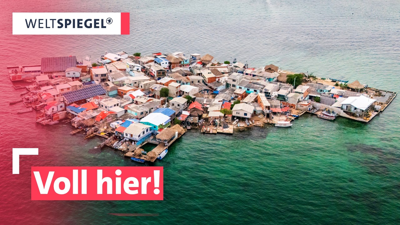 Kein Platz, kein Wasser, kein Luxus: So überlebt diese Mini-Insel in Kolumbien | Weltspiegel