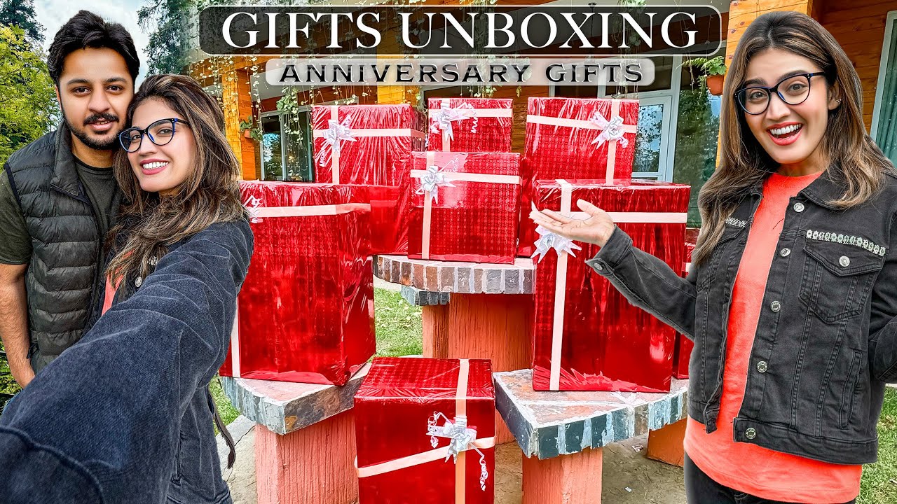 FINALLY ANNIVERSARY GIFT'S UNBOXING 😍 | Areeb Ki Taraf Sy Special Surprise 🥹♥️