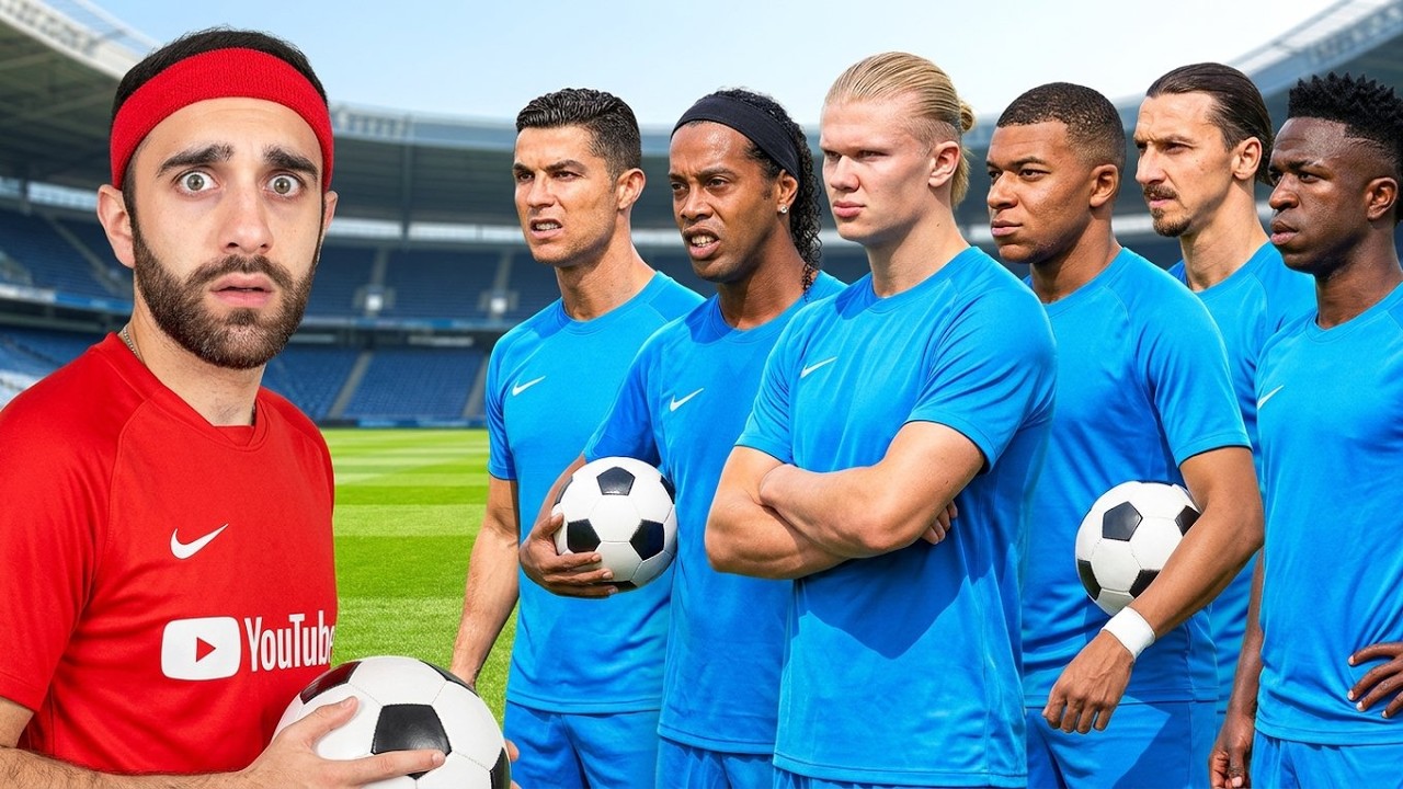 1 YouTuber vs 11 World Cup Footballers