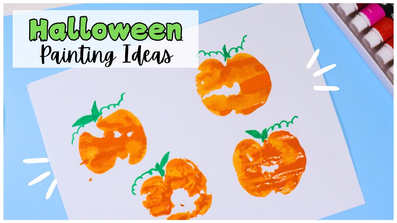 EASY Halloween PAINTING HACKS! 👻 DIY Crafts for Kids (Toilet Roll, Apple)