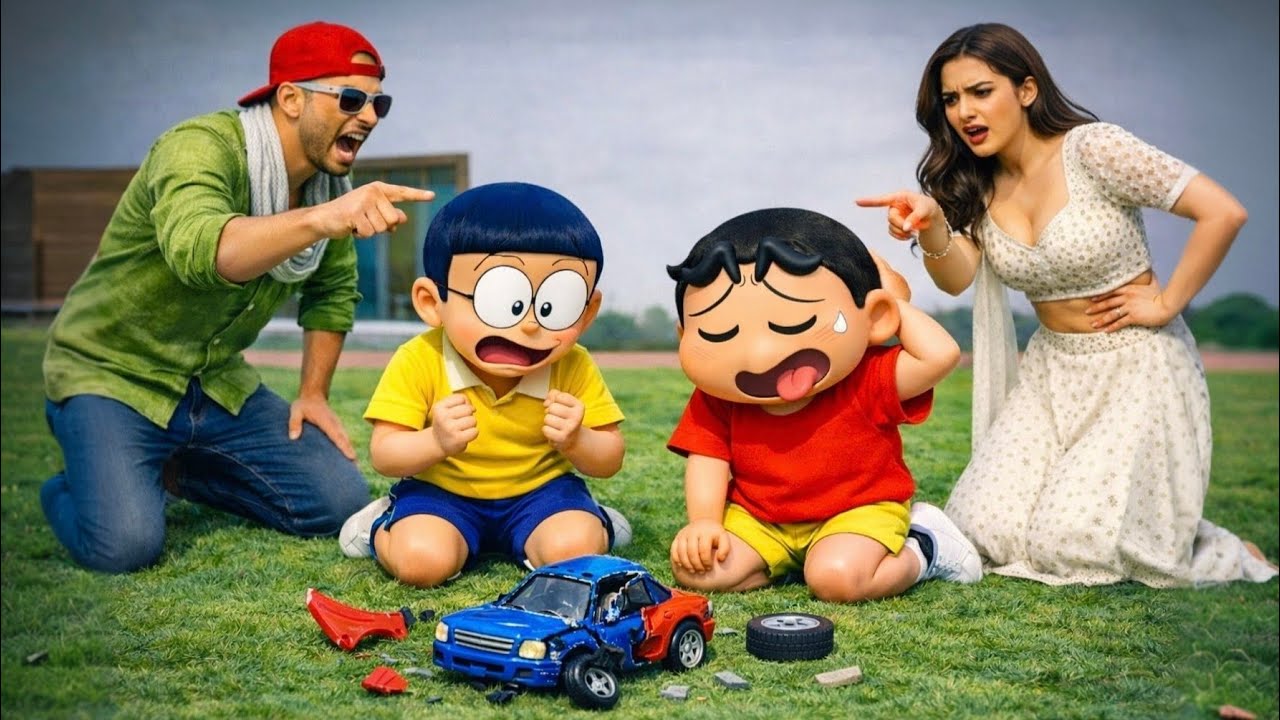 🎯Shinchan ne Nobita ki new car Tod de 💥🤯 Indian theft auto simulator 🎯💥