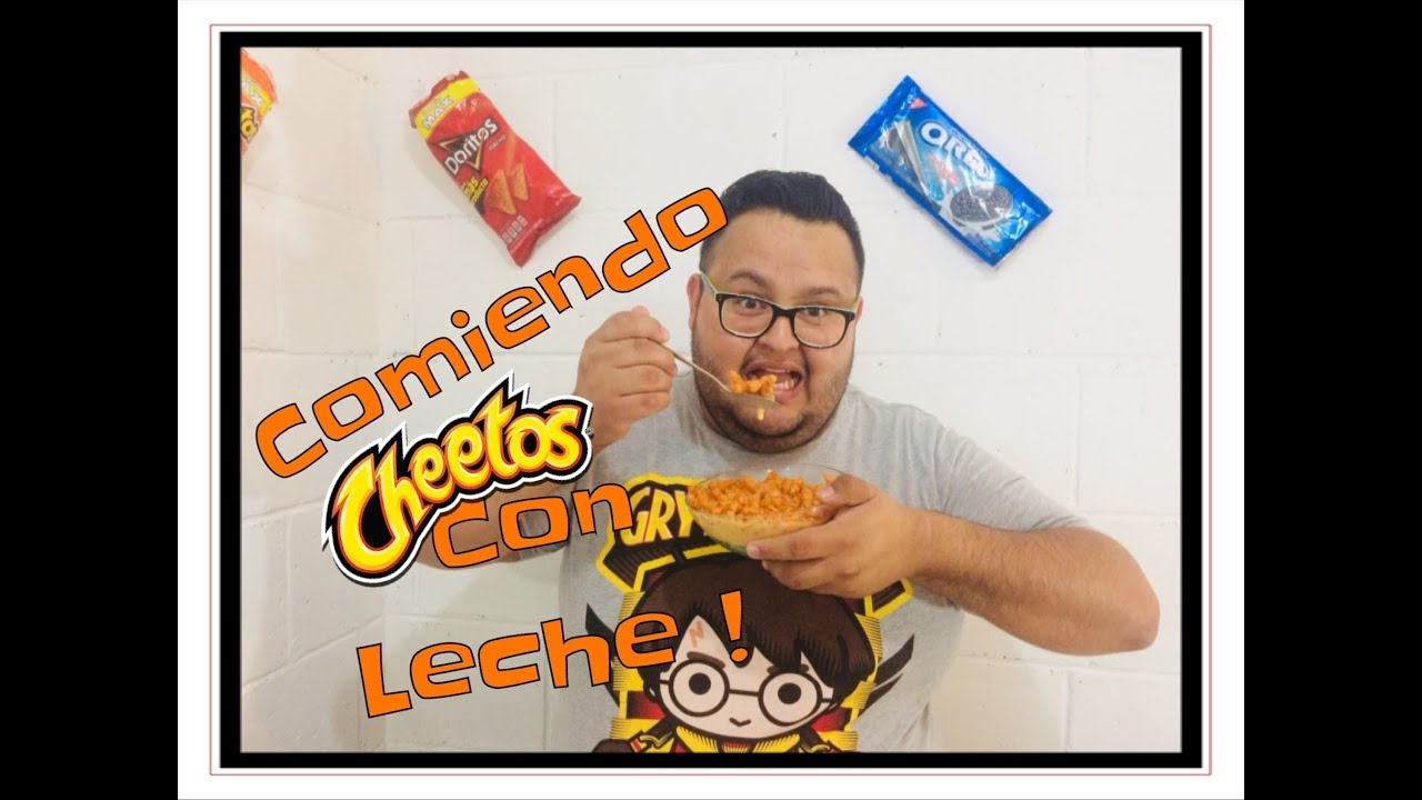 COMIENDO CHEETOS CON LECHE l CASI VOMITO 🤮!!