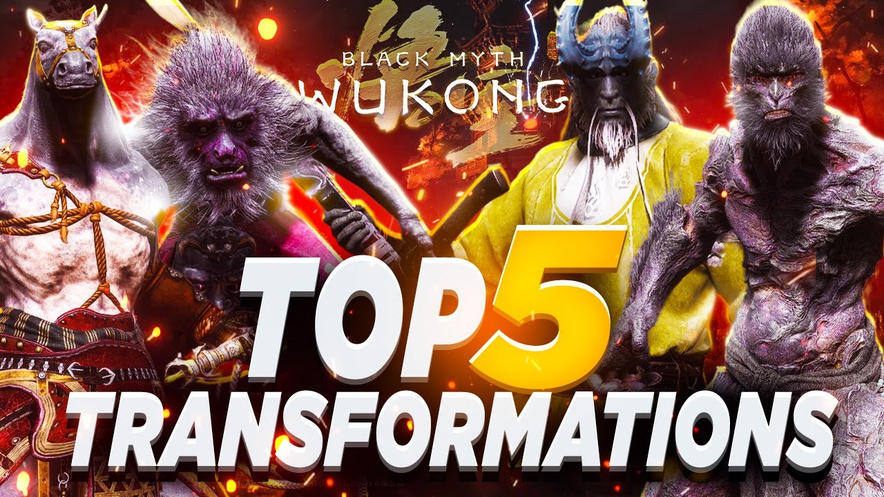 Black Myth Wu Kong : Top 5 TRANSFORMATIONS