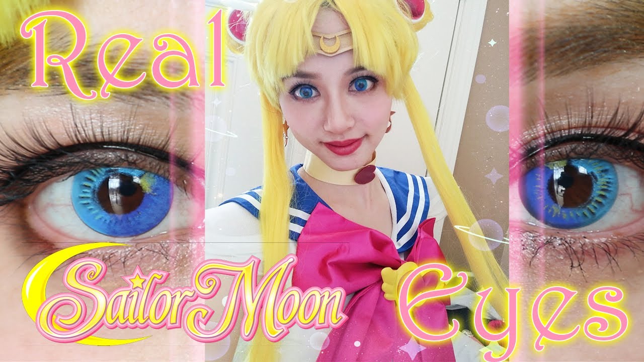 BEST SAILOR MOON COSPLAY Contact Lenses🌙Lunar Earth Blue💜Princess Pinky Paradise Review