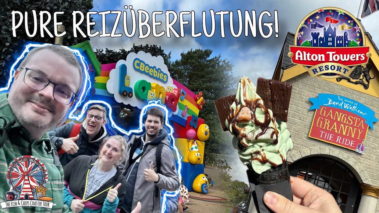ALTON TOWERS | Von der Gangster-Oma zur puren Reizüberflutung im CBeebiesLand! 😵‍💫