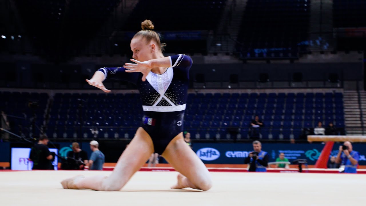 Aline Friess (FRA) - Floor Exercise - 2022 World Championships - Podium Training