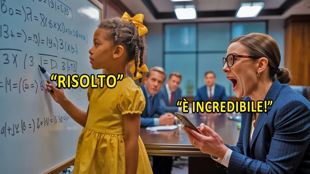 Una bambina di 8 anni risolve un problema olimpico in 10 secondi… tutti restano senza parole!