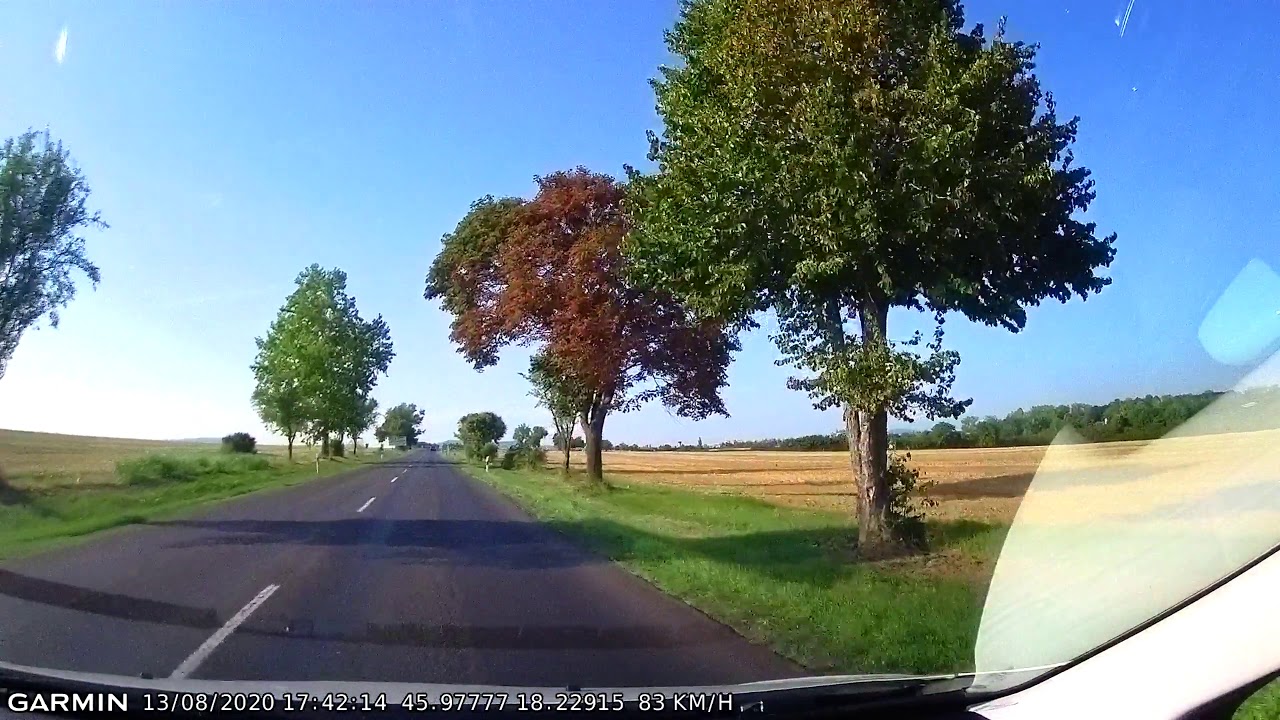 DRIVE #1245: Donji Miholjac (Croatia)-Pécs (Pečuh) (Hungary) (timelapse 2.5x) *Read Description*
