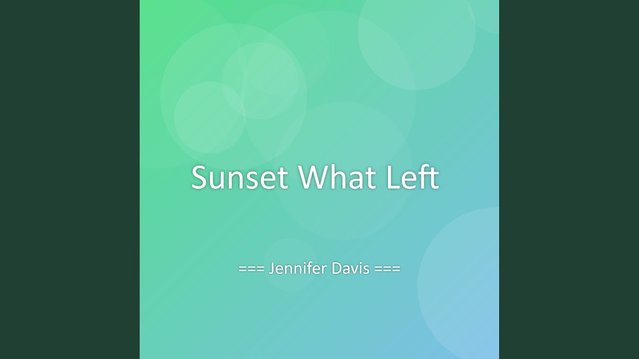 Sunset What Left