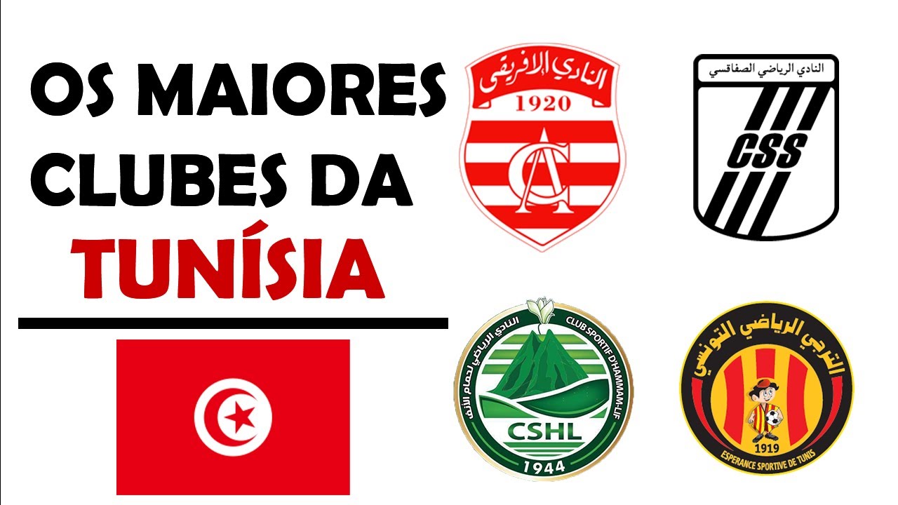 OS 5 MAIORES CLUBES DE FUTEBOL DA TUNÍSIA (  LIGA PROFESSIONAL 1)