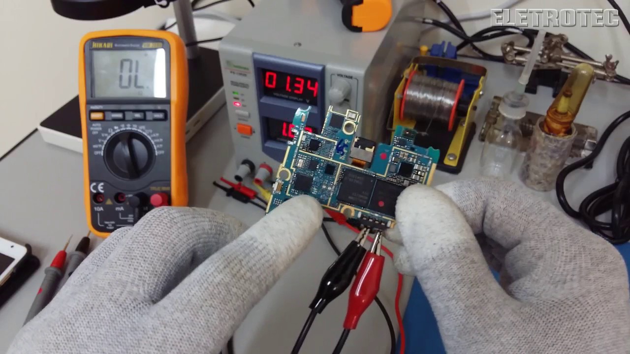 Detectando Componente em Curto na Placa do Celular
