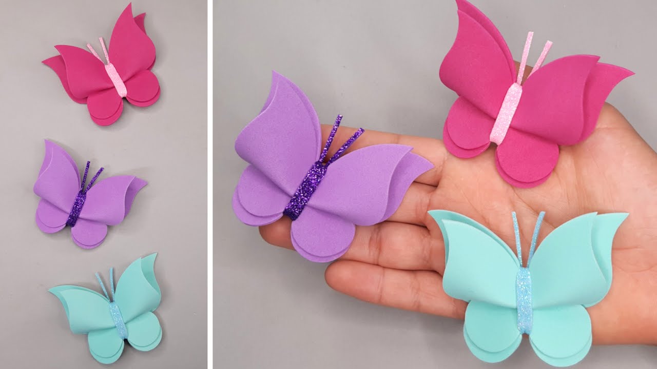 Hermosas Mariposas en Foamy Fáciles de Hacer