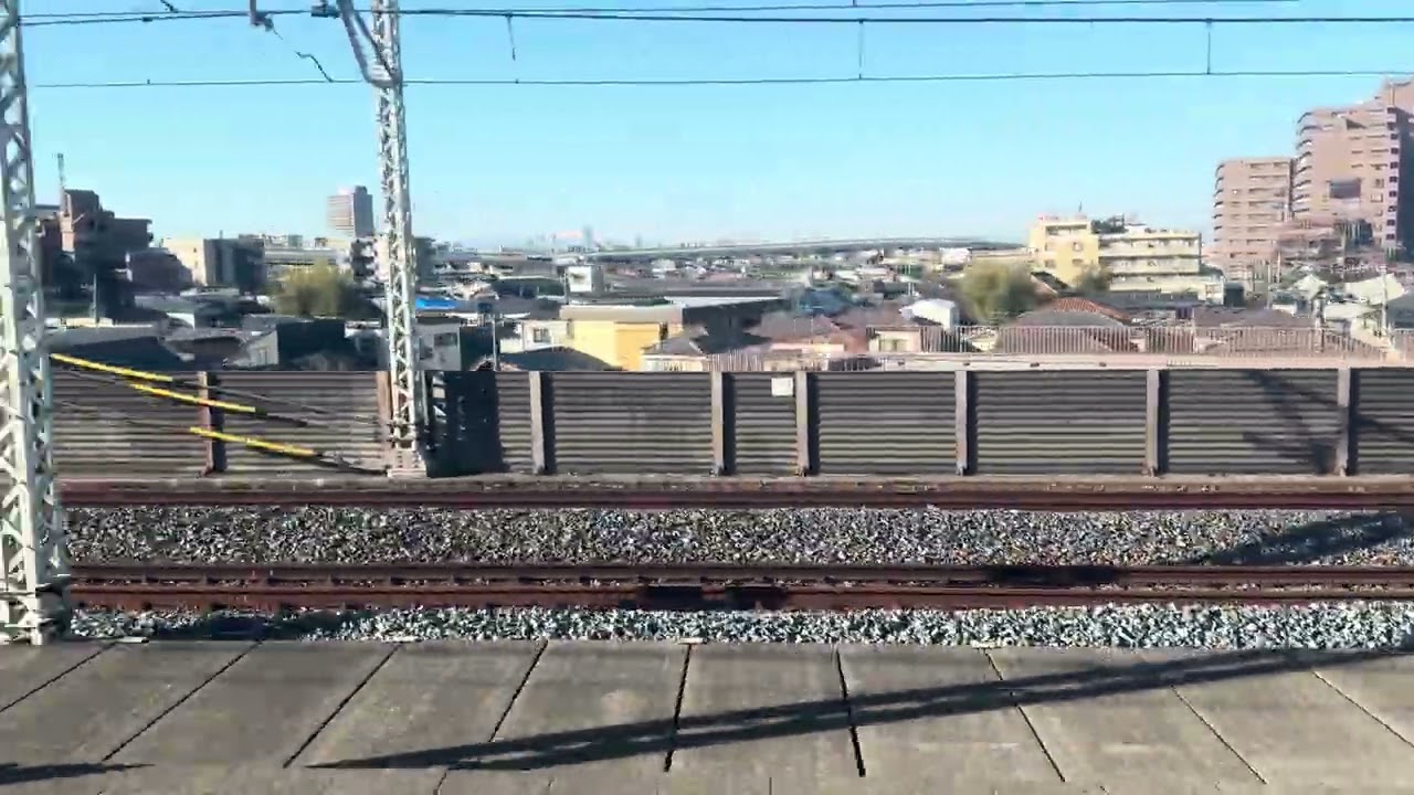 東武スカイツリーライン区間急行浅草行東武10000系更新車11602西新井ー北千住車窓