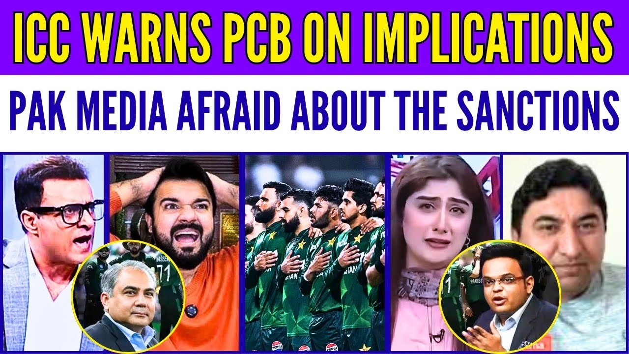 PAK MEDIA AFRAID ABOUT THE SANCTIONS! ICC WARNS PCB IF BOYCOTT INDIA MATCH! @JustMyReaction02 