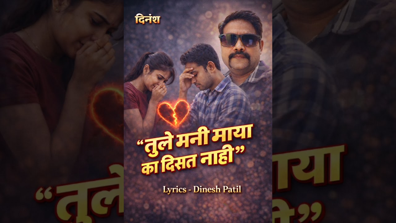 तुले मनी माया का दिसत नही lyrics Dinesh Patil 