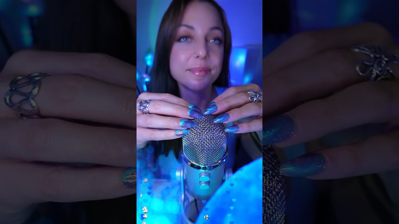 Mic Scratching ASMR 🫠💙💤 #asmr #asmrsounds #asmrvideo