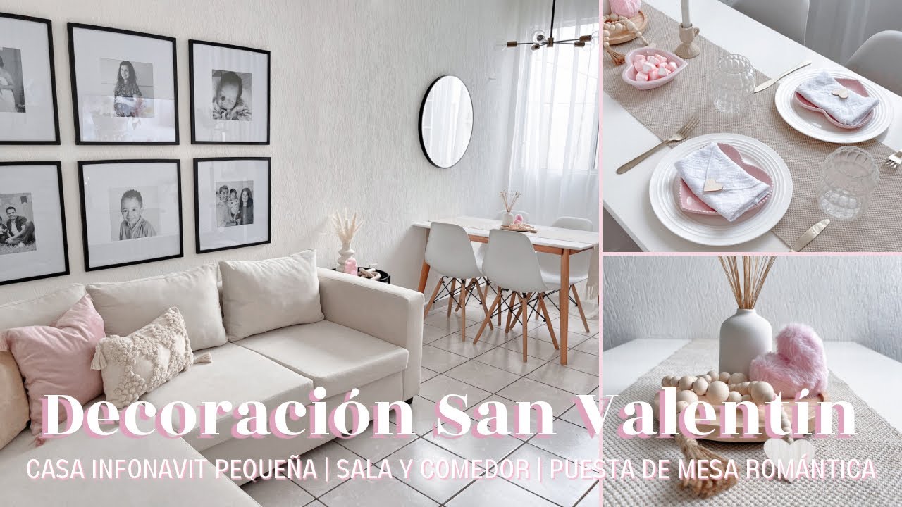 ♡ DECORACIÓN SAN VALENTÍN 2024 | CASA PEQUEÑA INFONAVIT 😍 | PUESTA DE MESA ROMÁNTICA FÁCIL ♡