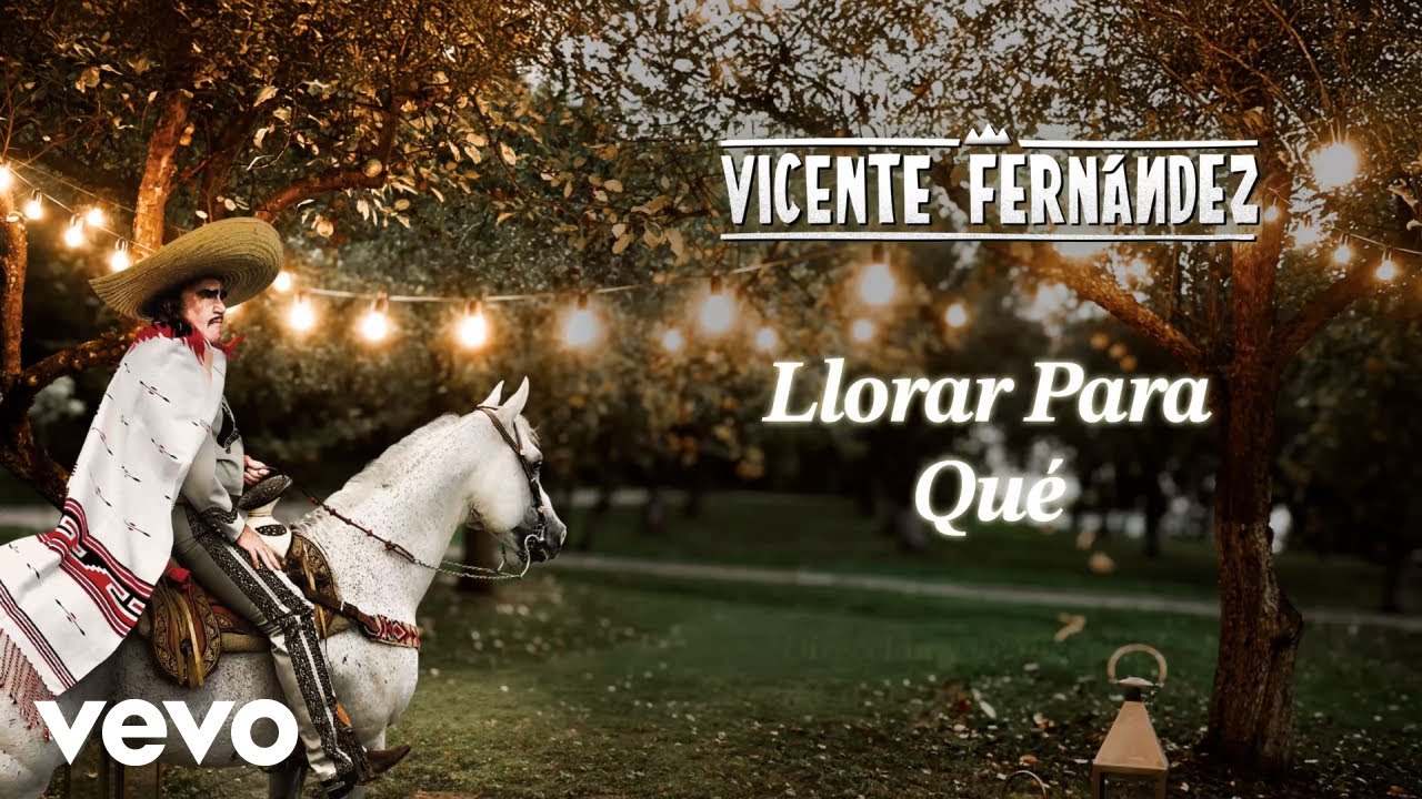 Vicente Fernández - Llorar para Qué (Letra/Lyrics)
