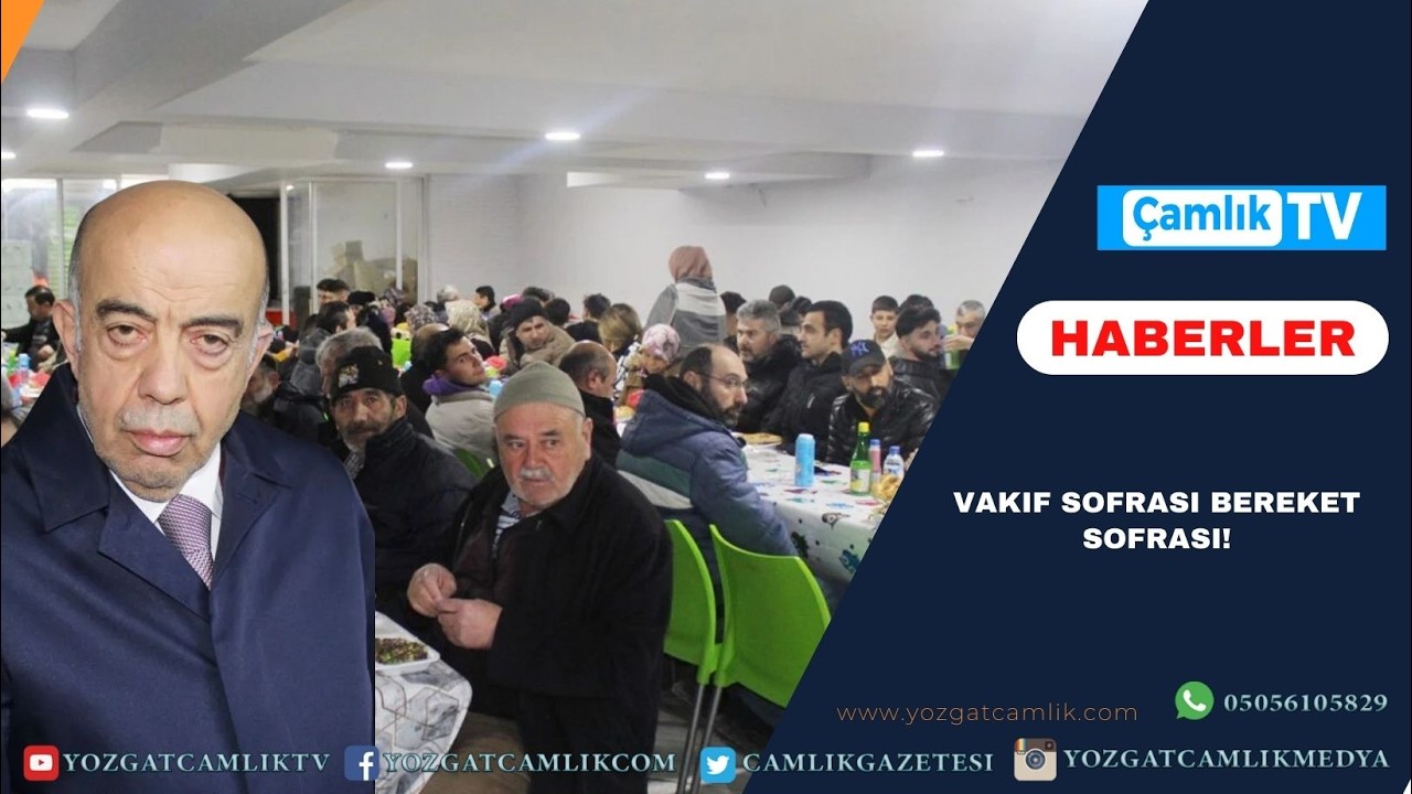 Vakıf sofrası bereket sofrası!