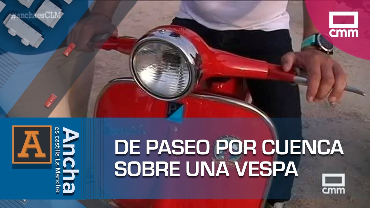 Recorremos Cuenca subidos a una vespa | Ancha es Castilla-La Mancha