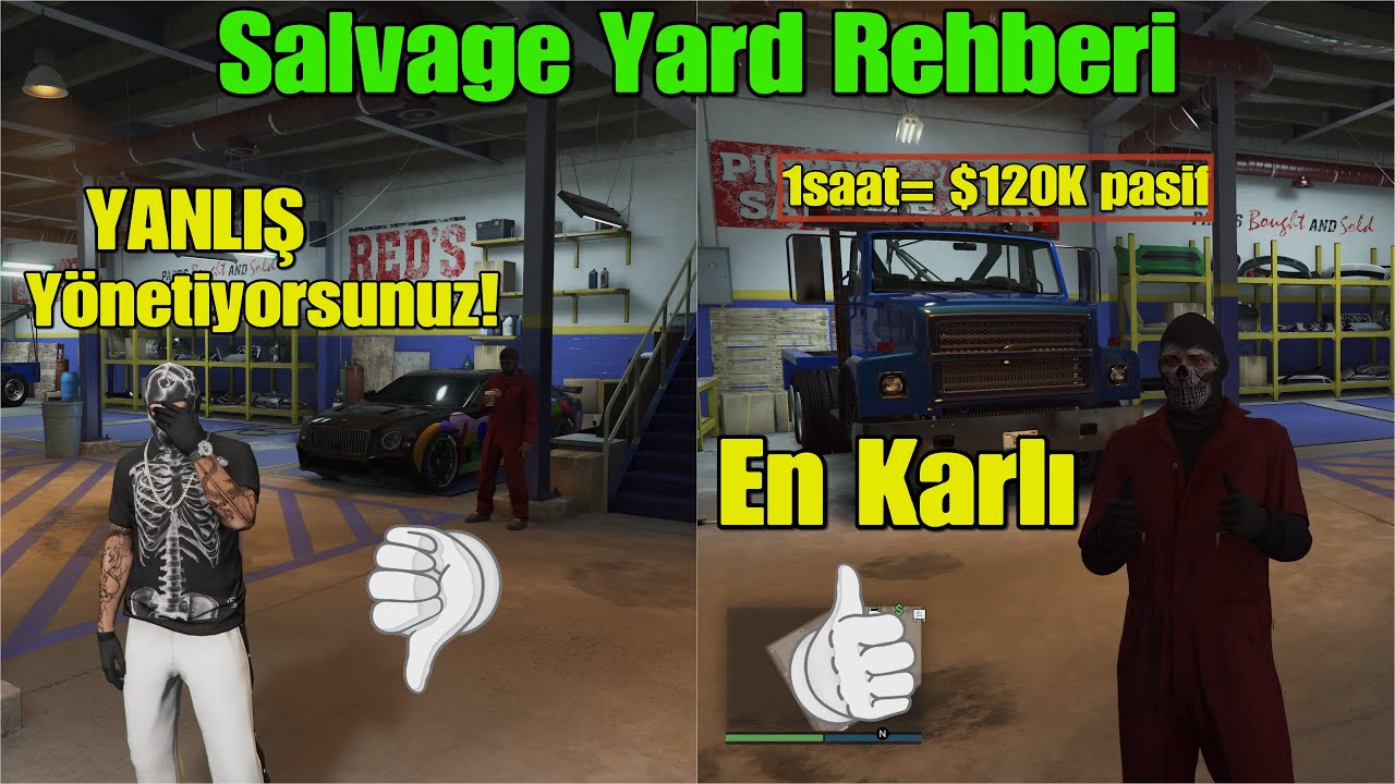 GTA 5 Online | Salvage Yard En İyi Para Kasma Taktiği - (2025)