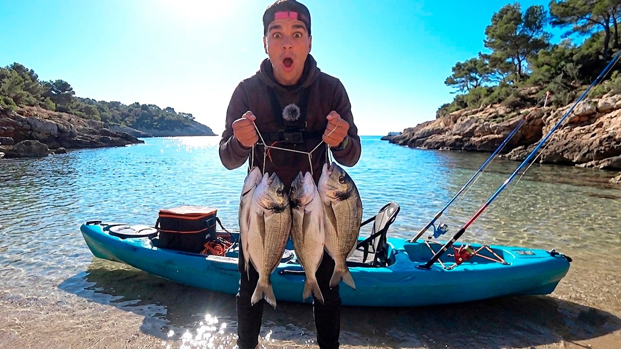 &iexcl;BIENVENIDOS a DORADALAND! (lo de que me revienten los mujoles asi, no mola e) Pesca en KAYAK