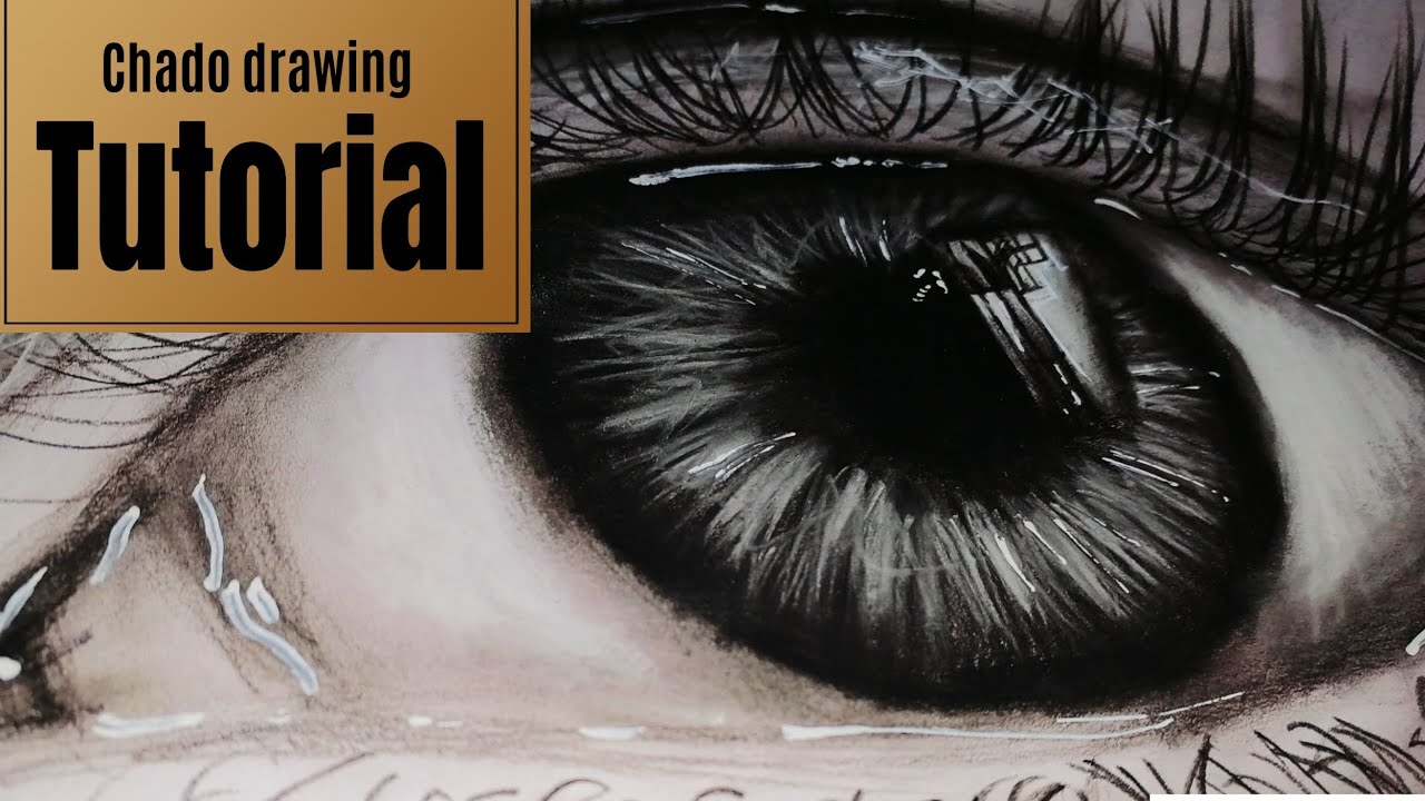 Cómo dibujar un ojo realismo fácilmente |Chado drawing