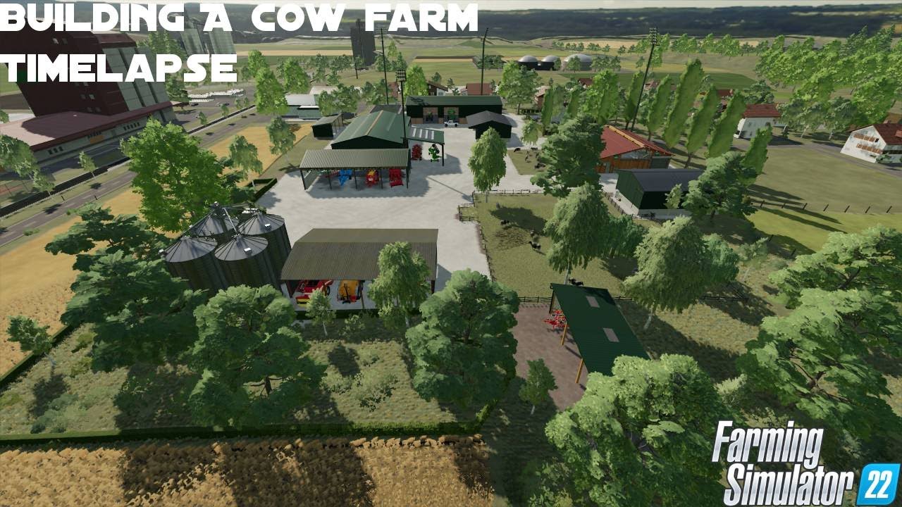 Building A Cow Farm | Mill Landscape Midland | Farming Simulator 22 Farm Build