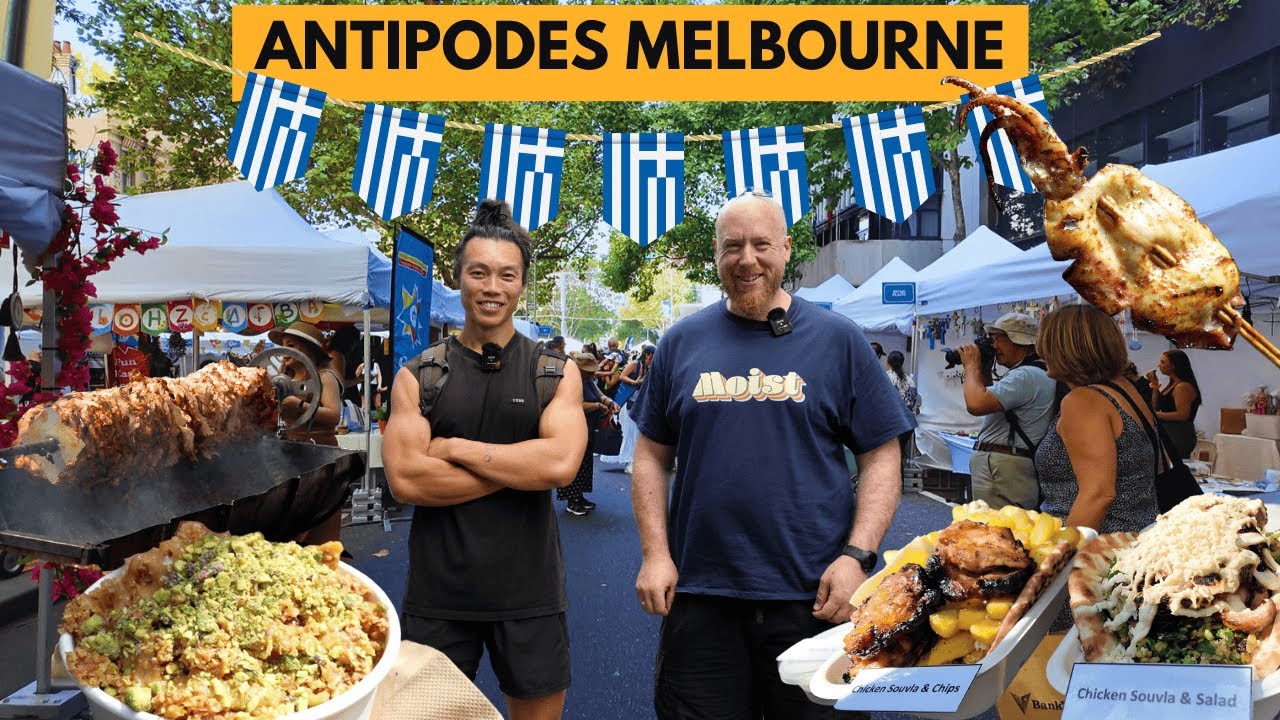 Melbourne’s Greek Festival 🔥 Souvlaki, Lamb Spits & Baklava Ice Cream!