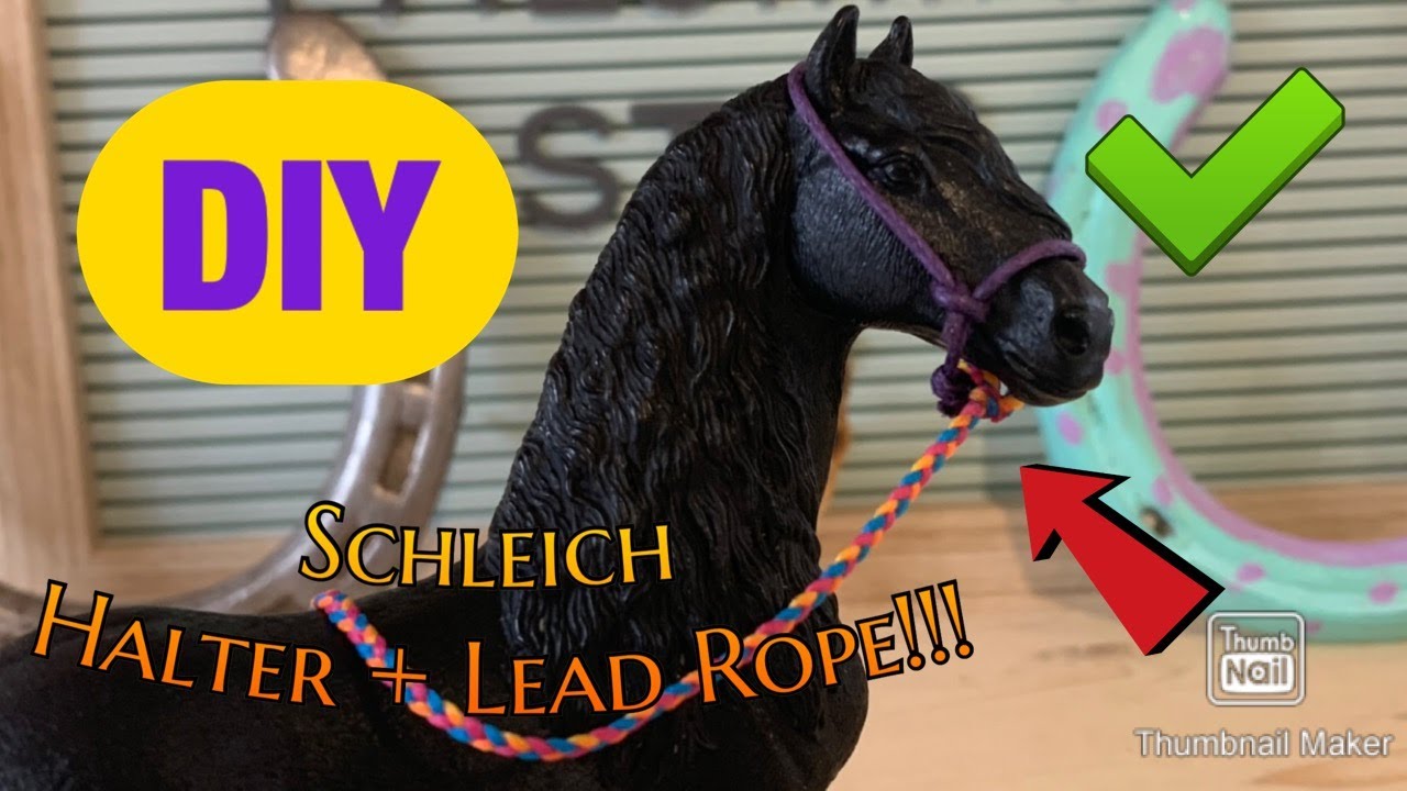 Как сделать поводок и поводок Schleich своими руками!!!🤩