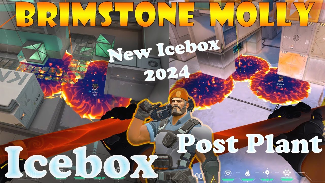 Top 15 New Icebox Brimstone Post Plant Lineups | Brimstone Lineups Icebox | Valorant Tips & Tricks