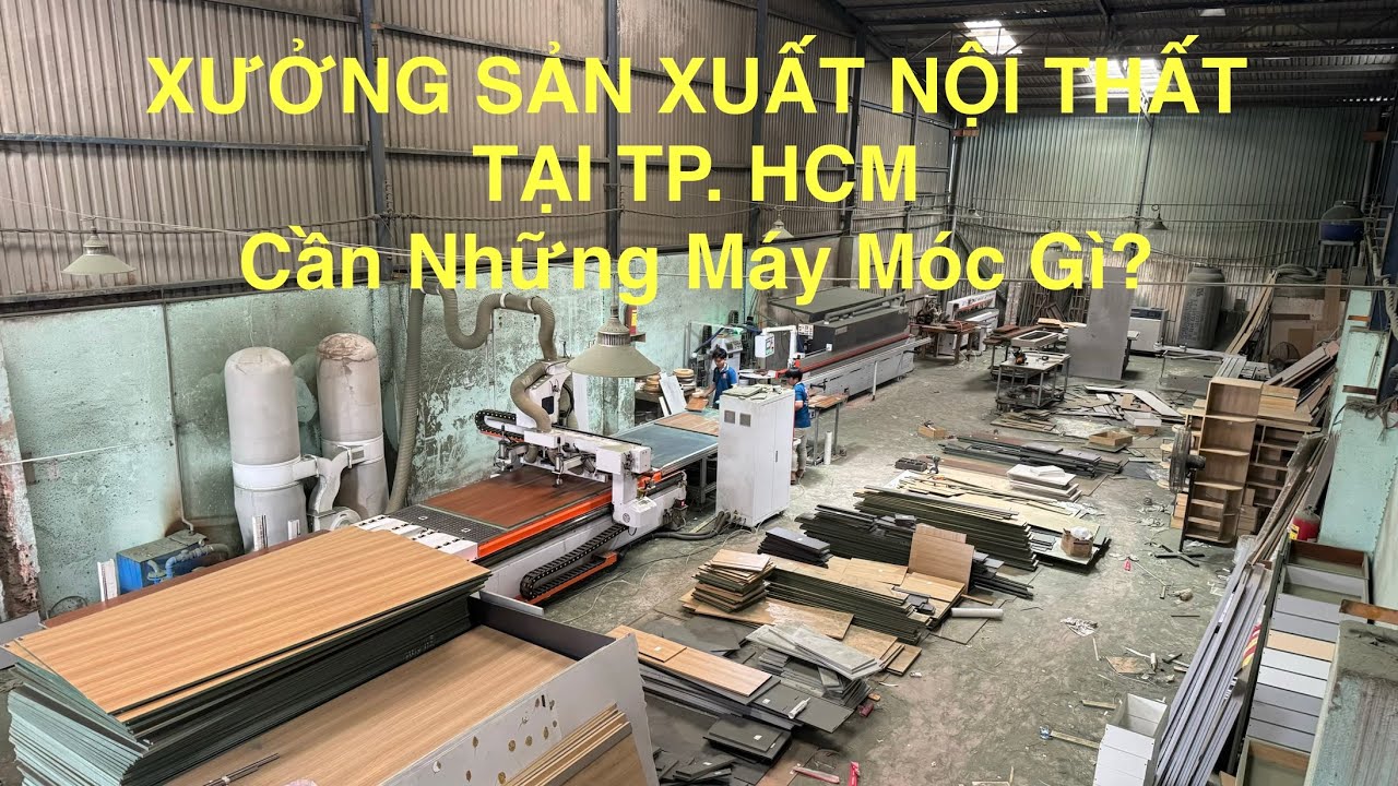 Xưởng Nội Thất TP.HCM Setup Đồng Bộ Máy CNC & Dán Cạnh Holztek