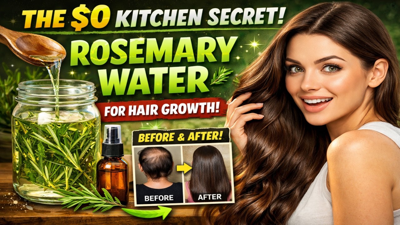 Rosemary Water for Hair Growth DIY Proof vs  Rogaine! 🤯