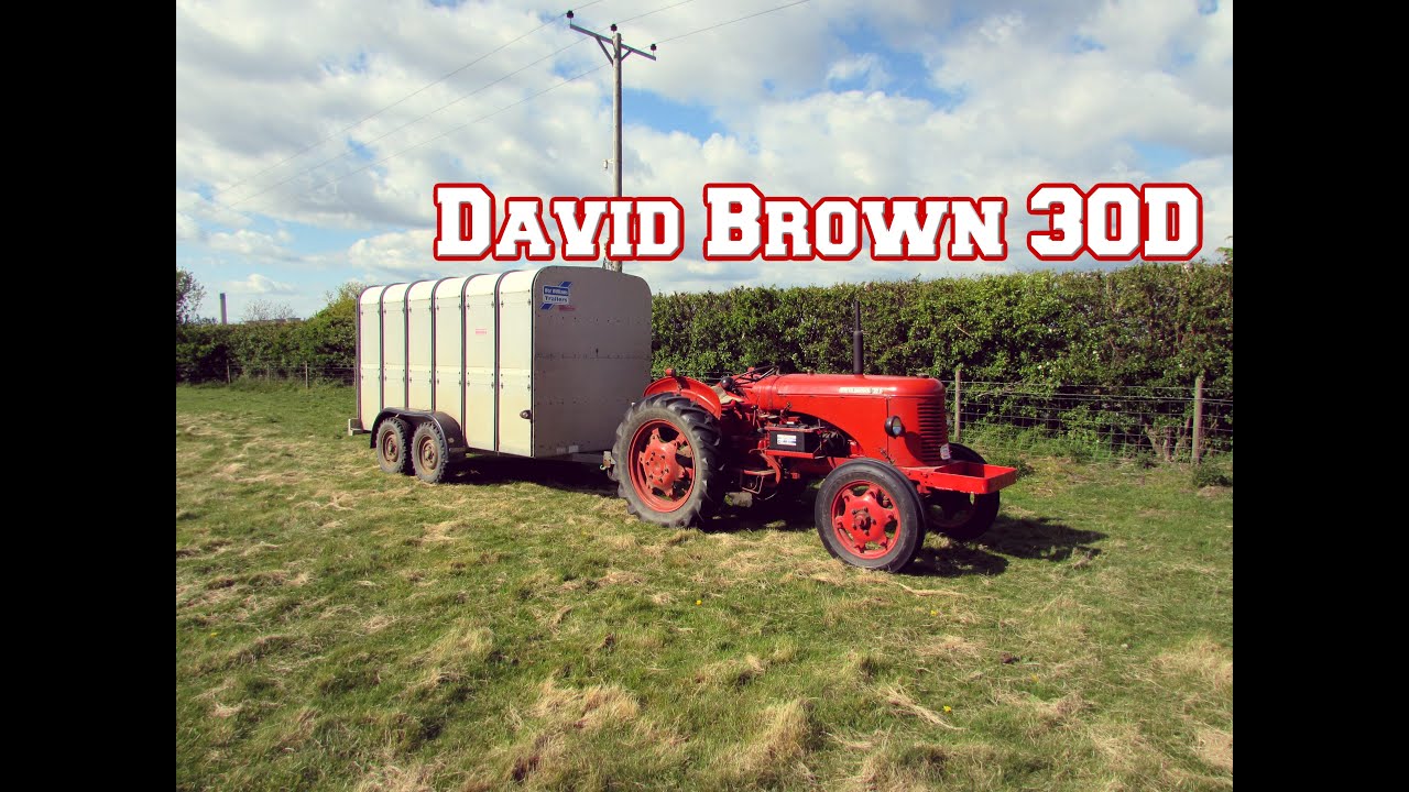 David Brown 30D , cleaning up the farm!   a day in the life of a  farmer