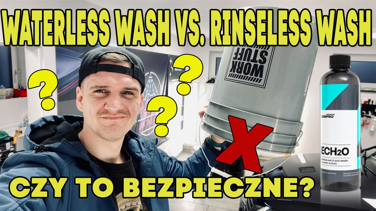 Mycie BEZWODNE vs Mycie BEZ SPŁUKIWANIA  CARPRO ech2o | WATERLESS wash vs RINSELESS wash #detailing