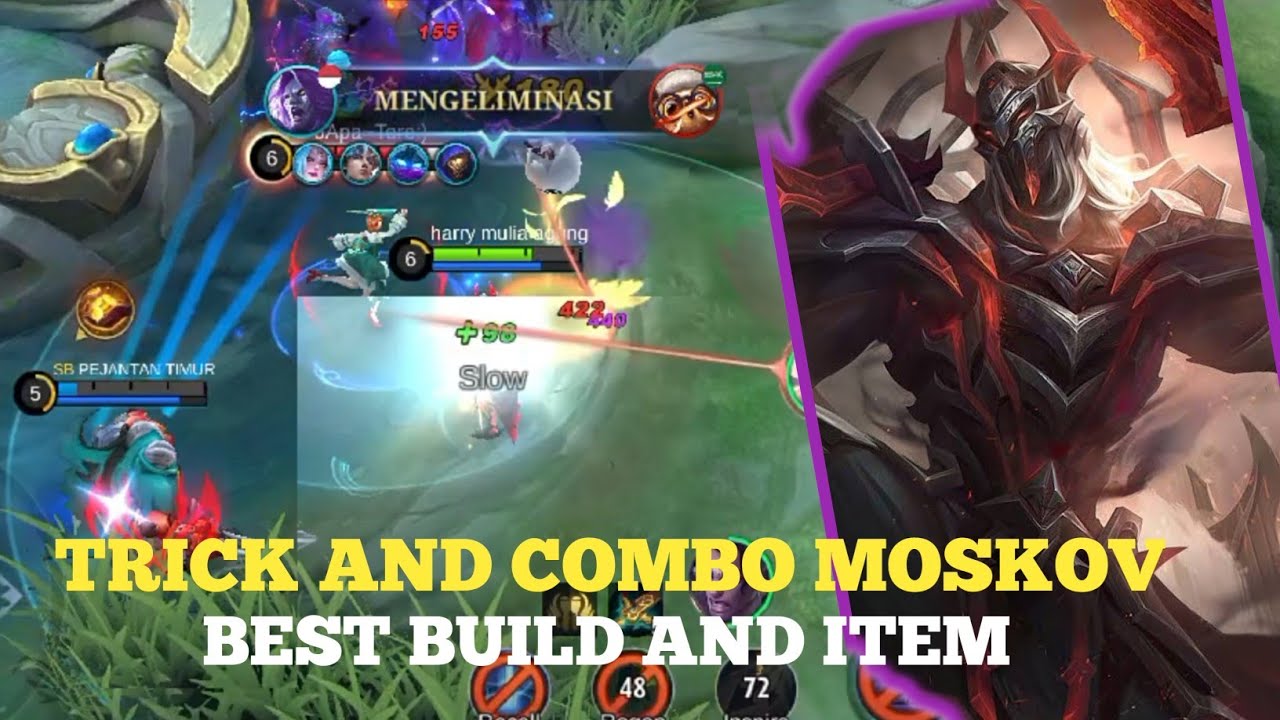 TRICK AND COMBO MOSKOV || BEST BUILD AND ITEM MOSKOV 2023 || AUTO BANTAI KIDS ❗❗❗