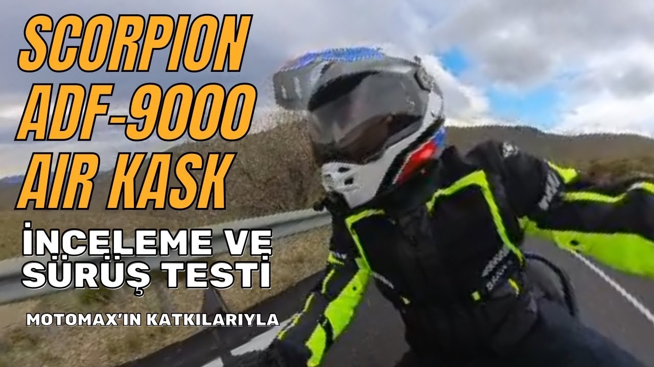 Scorpion Adf-9000 Air Kaskı hem inceledik, hem yolda test ettik
