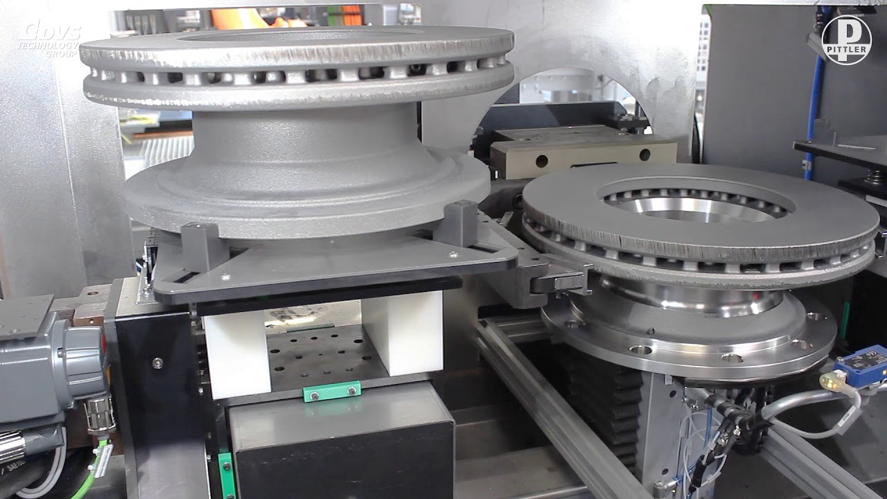 Complete machining of truck brake disc with PV SL2 - PITTLER T&S
